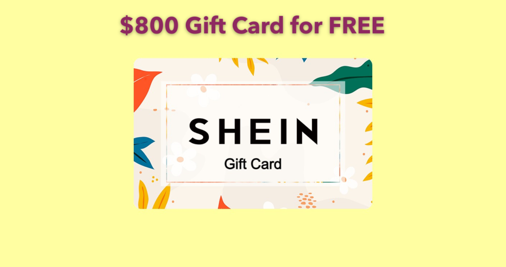 SHEIN gift card for free